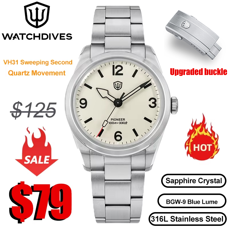 Watchdives WD1960S V2 Uhr VH31 – Rolex Watch Submariner Bewertung und Preis