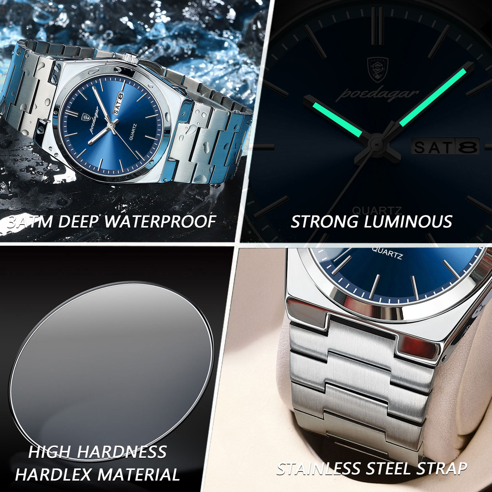 POEDAGAR Luxus Uhren Für Männe – Patek Philippe Watch Nautilus Bewertung und Preis