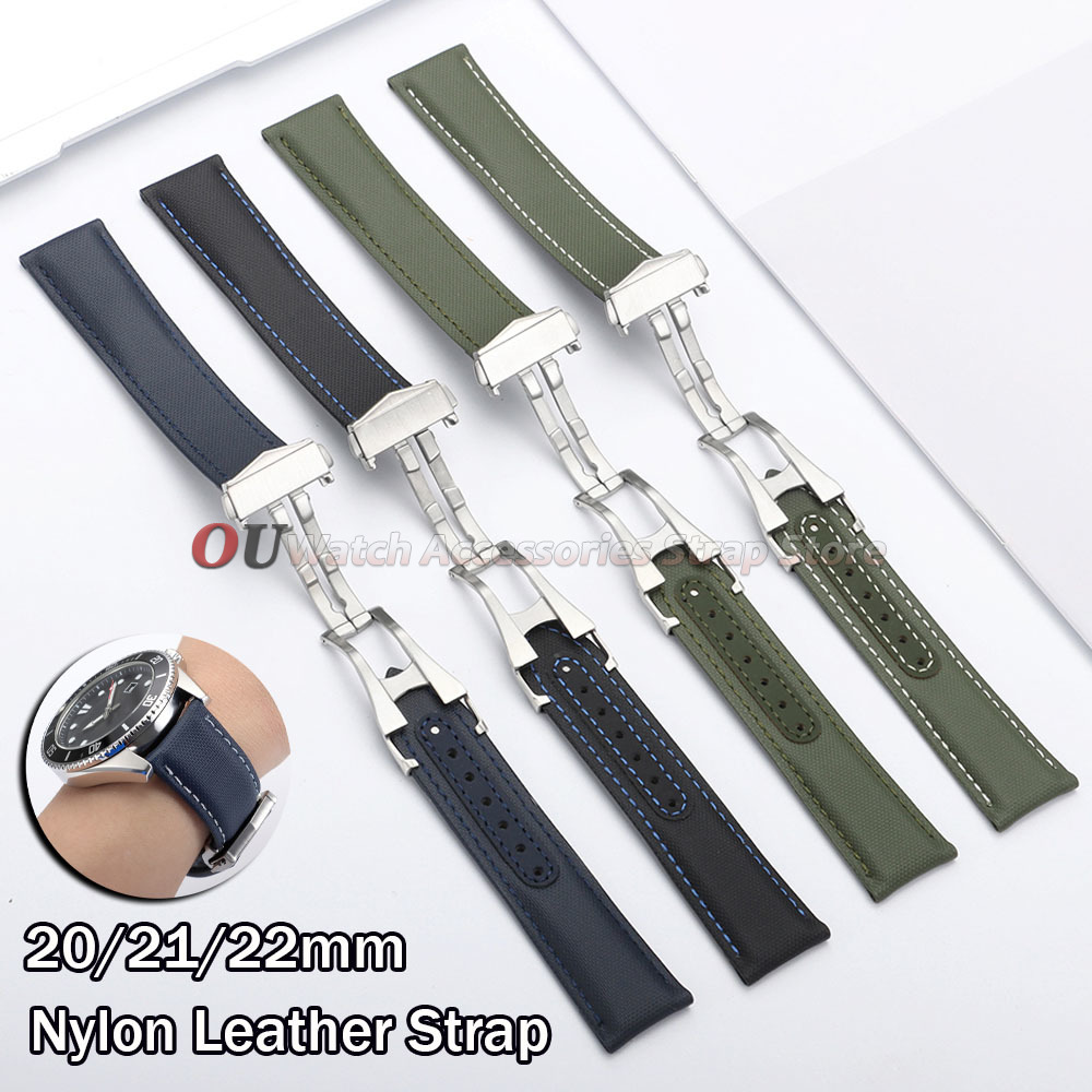Segeltuch-Nylon-Leder-Uhrenarm – Omega Watch Seamaster Bewertung und Preis